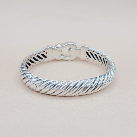 David Yurman 10mm Waverly Cable Bracelet With Gold - Picture 4 of 14